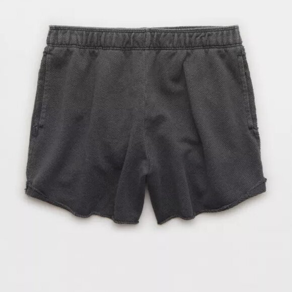 Aerie High Waist Grey Shorts Size XL - Picture 1 of 12